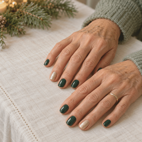 elegant holiday nails
