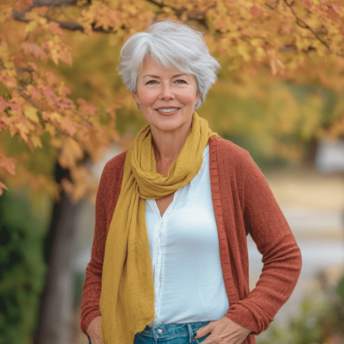 going gray gracefully over 50