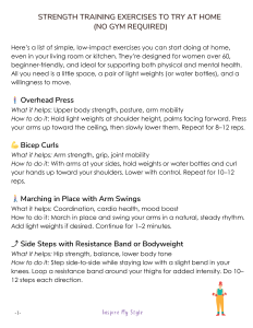 strength training exercises to try at home