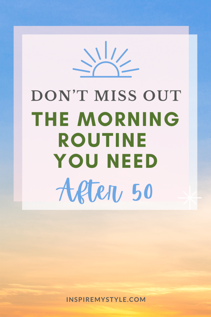 the morning routine you need after 50