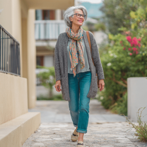 how to dress in your 70s